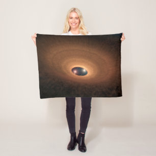 Disc Of Dusty Material Leftover From Star Forming Fleece Blanket