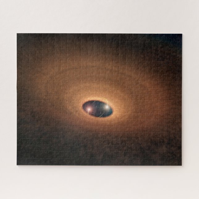 Disc Of Dusty Material Leftover From Star Forming Jigsaw Puzzle (Horizontal)