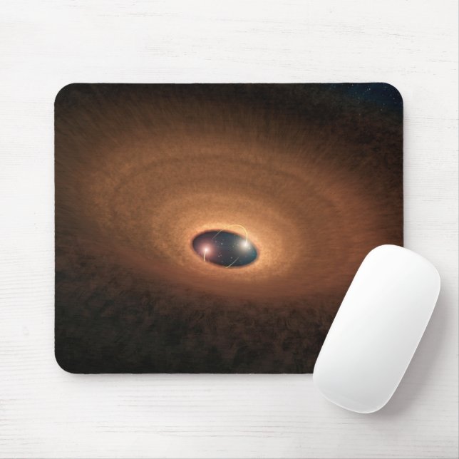 Disc Of Dusty Material Leftover From Star Forming Mouse Mat (With Mouse)