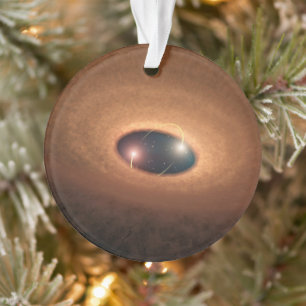Disc Of Dusty Material Leftover From Star Forming Ornament