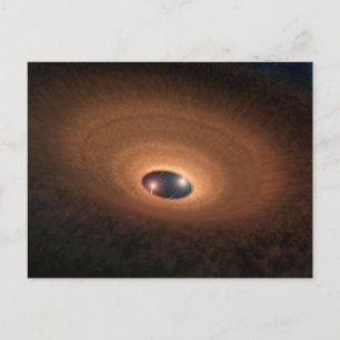 Disc Of Dusty Material Leftover From Star Forming Postcard