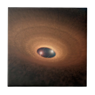Disc Of Dusty Material Leftover From Star Forming Tile