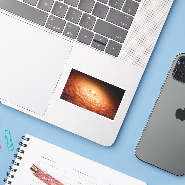 Disc Of Material Surrounding Star Fu Orionis. (Laptop w/ iPhone)