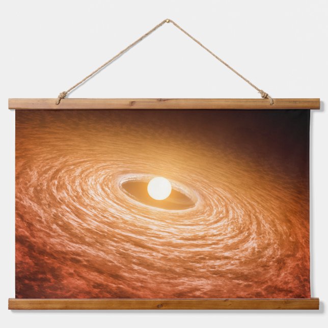 Disc Of Material Surrounding Star Fu Orionis. Hanging Tapestry (Front)