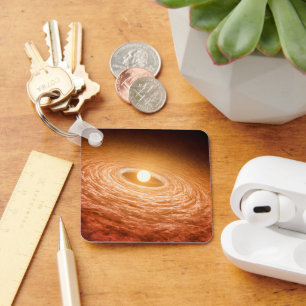 Disc Of Material Surrounding Star Fu Orionis. Key Ring