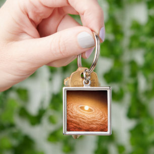 Disc Of Material Surrounding Star Fu Orionis. Key Ring
