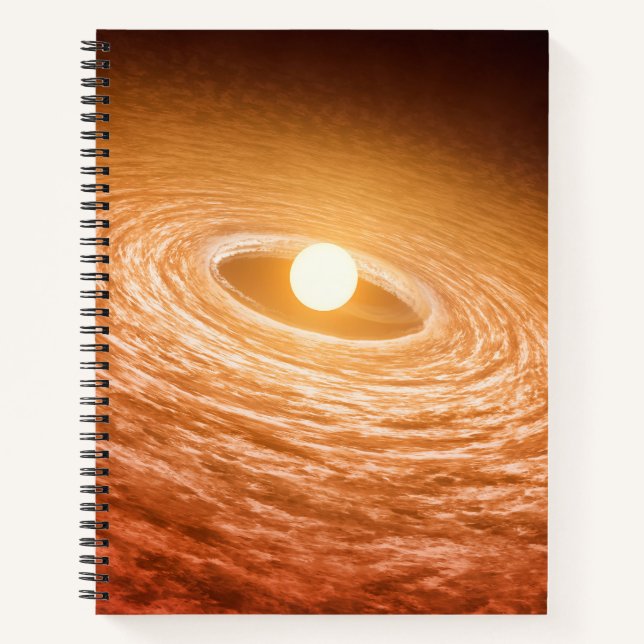 Disc Of Material Surrounding Star Fu Orionis. Notebook (Front)
