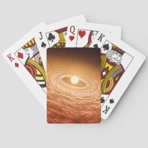 Disc Of Material Surrounding Star Fu Orionis. Playing Cards