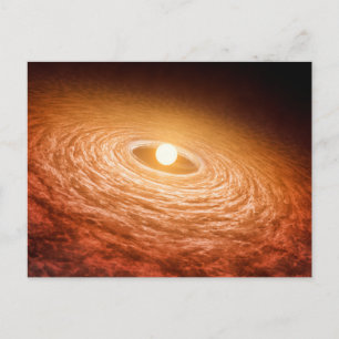 Disc Of Material Surrounding Star Fu Orionis. Postcard