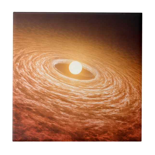 Disc Of Material Surrounding Star Fu Orionis. Tile (Front)
