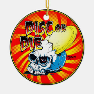 Disc Or Die Ceramic Tree Decoration