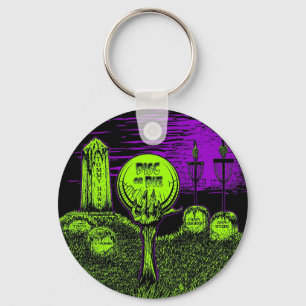 Disc Or Die - Disc Golf Design Key Ring