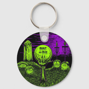 Disc Or Die - Disc Golf Design Key Ring