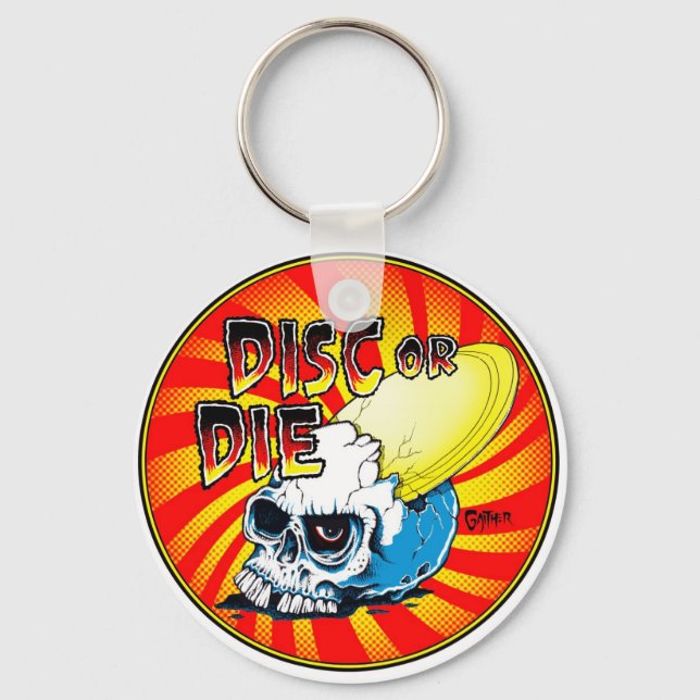 Disc Or Die Key Ring (Front)