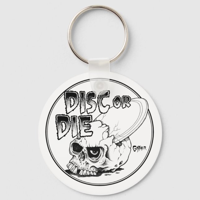 Disc Or Die Key Ring (Front)