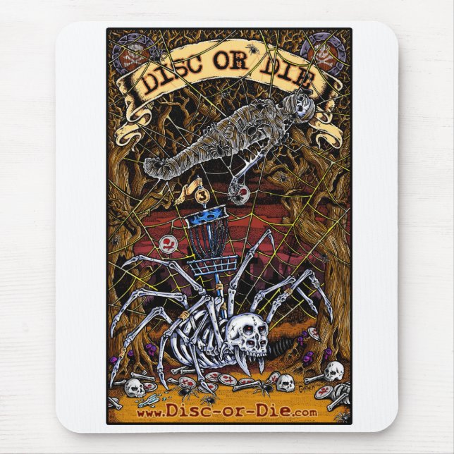 Disc Or Die Mouse Mat (Front)