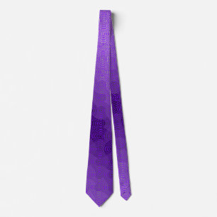 Disc Pattern 02.Grey BPurple BG Tie