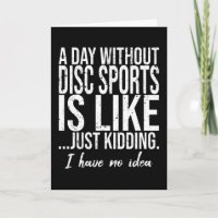 Disc Sports funny sports gift