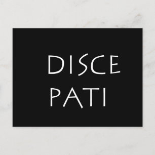 Disce pati postcard