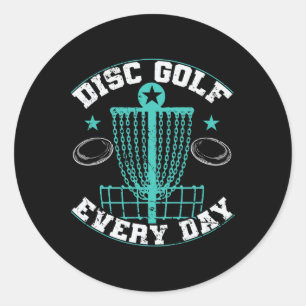 Discgolf Everyday Sket Frisbee  Classic Round Sticker
