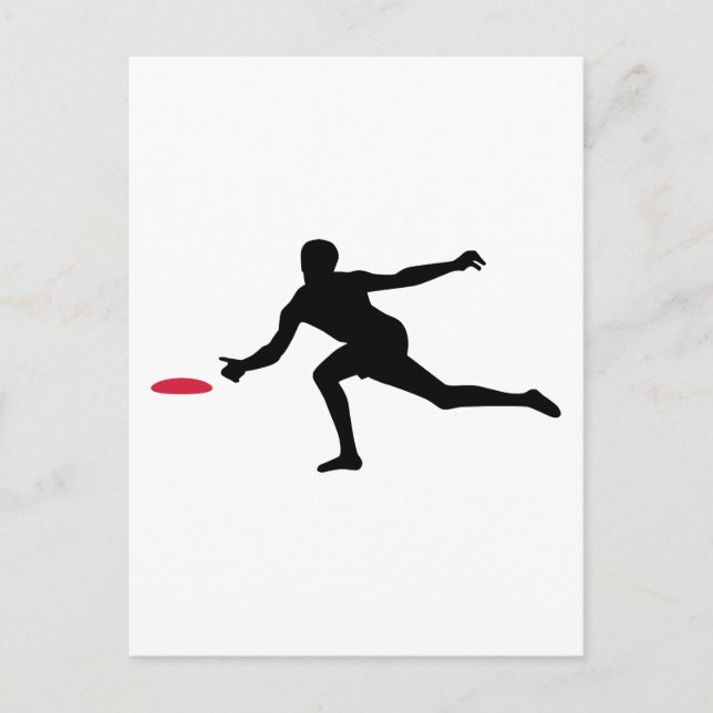 Discgolf player postcard (Front)