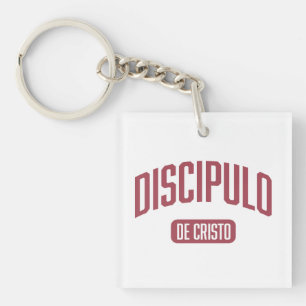 Disciple Burgundy Acrylic Keychain Spanish