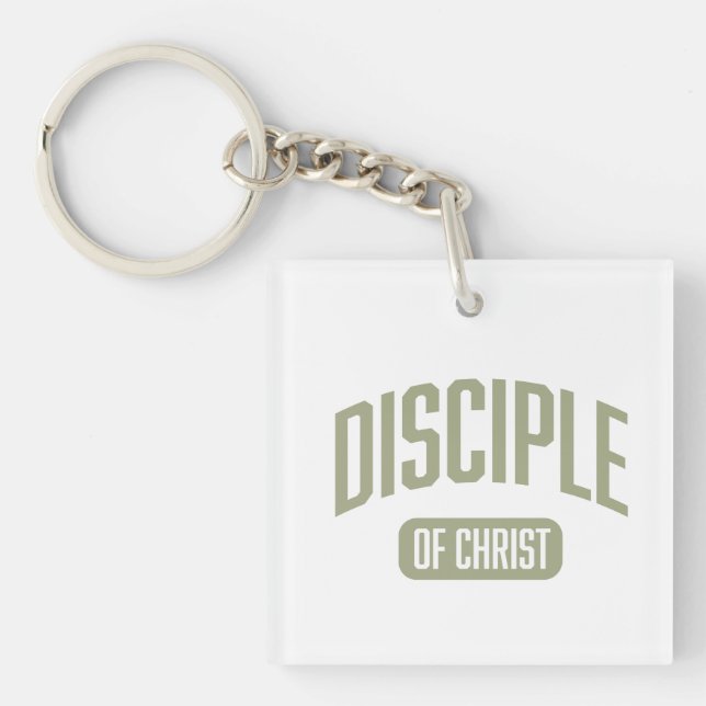 Disciple Sandrift Acrylic Keychain (Front)