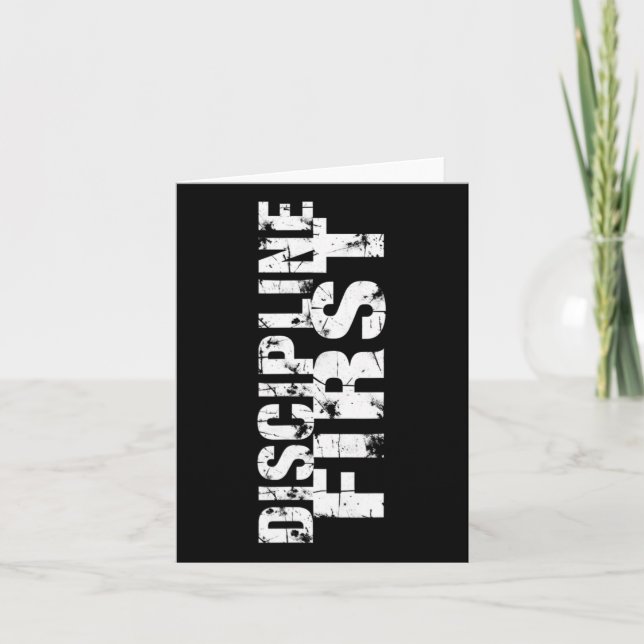 Discipline Beats Motivation1  Card (Front)