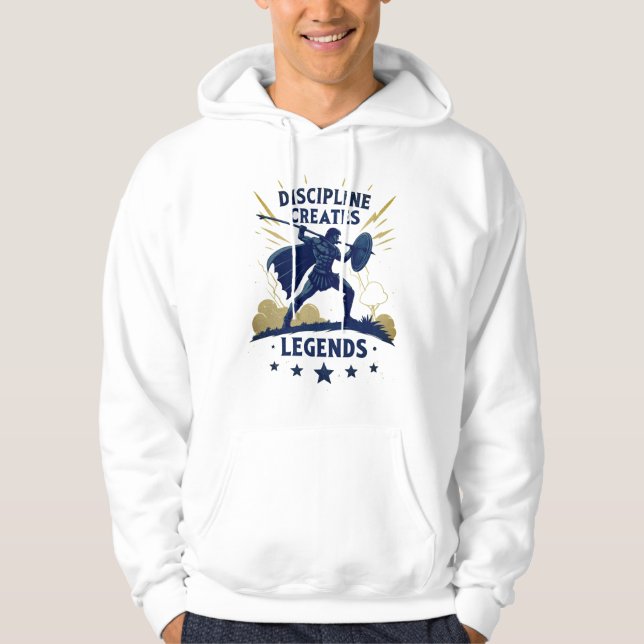 Discipline Creates Legends Hoodie – Motivational (Front)