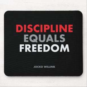 "Discipline equals freedom" Jocko Willink Mouse Mat