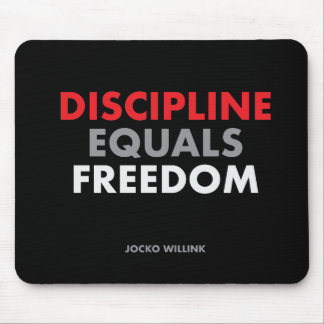 "Discipline equals freedom" Jocko Willink Mouse Mat