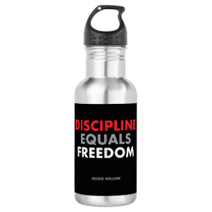 Discipline equals freedom Jocko Willink's quote 532 Ml Water Bottle