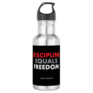 Discipline equals freedom Jocko Willink's quote 532 Ml Water Bottle