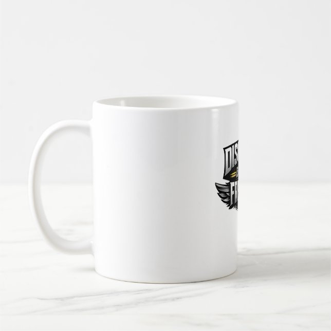 Discipline Equals Freedom – Motivational Design  Coffee Mug (Left)