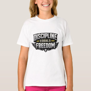 Discipline Equals Freedom – Motivational Design T-Shirt