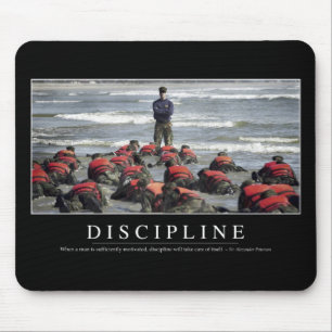 Discipline: Inspirational Quote Mouse Mat
