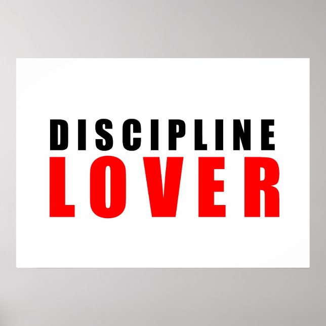 Discipline lover poster (Front)