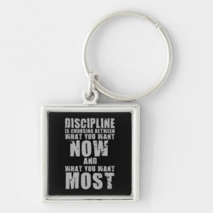 DISCIPLINE - Motivational Words Key Ring