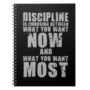 DISCIPLINE - Motivational Words Notebook