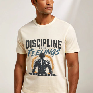 Discipline Over Feelings T-Shirt – Built in Silenc
