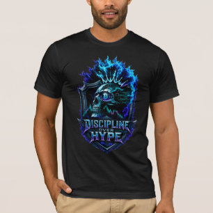 Discipline Over Hype Bitcoin Crypto Mindset Design T-Shirt