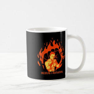 Discipline Over Motivation Boxing Strength  Coffee Mug