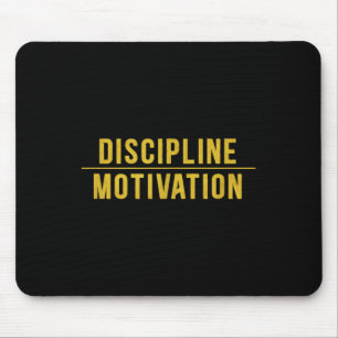 Discipline Over Motivation Gym Workout Hustle Musc Mouse Mat