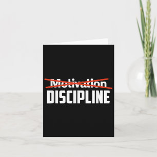 Discipline Over Motivation Sigma Grindset Resist S Card