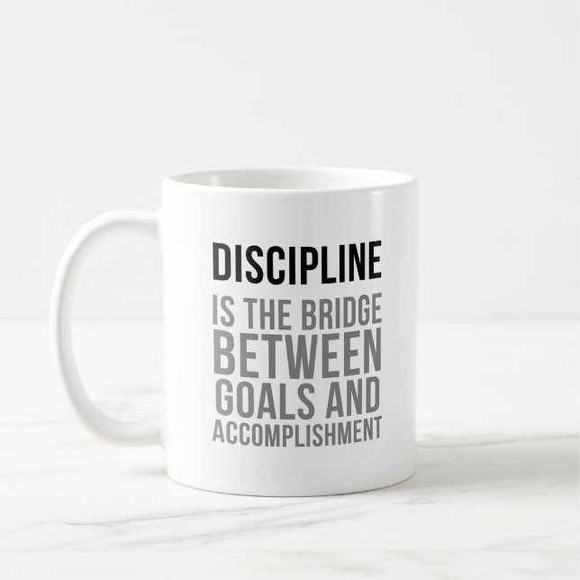 Discipline Quotes Coffee Mug (Left)