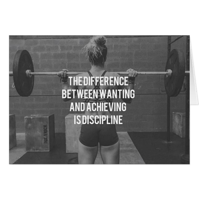 Discipline - Wanting vs Achieving, Women's Fitness (Front Horizontal)
