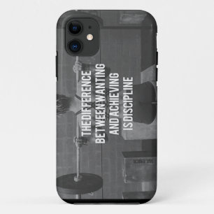 Discipline - Wanting vs Achieving, Women's Fitness iPhone 11 Case