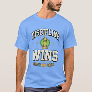 Discipline Wins Motivational T-Shirt Premium Var