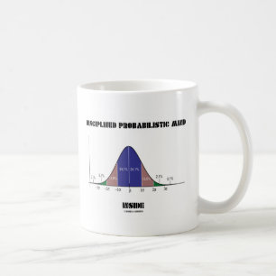 Disciplined Probabilistic Mind Inside Bell Curve Coffee Mug