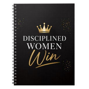 Disciplined Women Win Planner Notebook